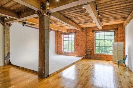 Studio rental with a natural light background at brooklyn photo studio