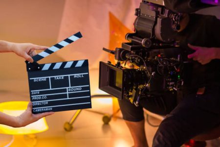 Film director concept of video Production Studio Rental