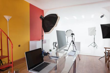 Photo studio workspace